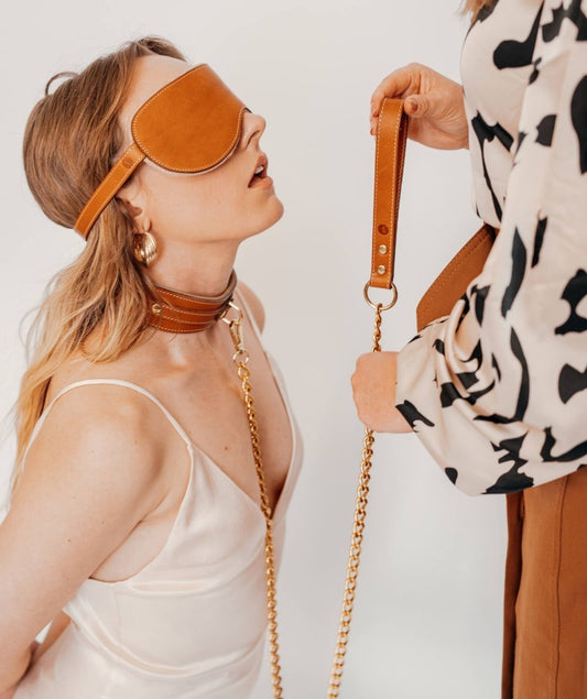 Tan Classic Blindfold