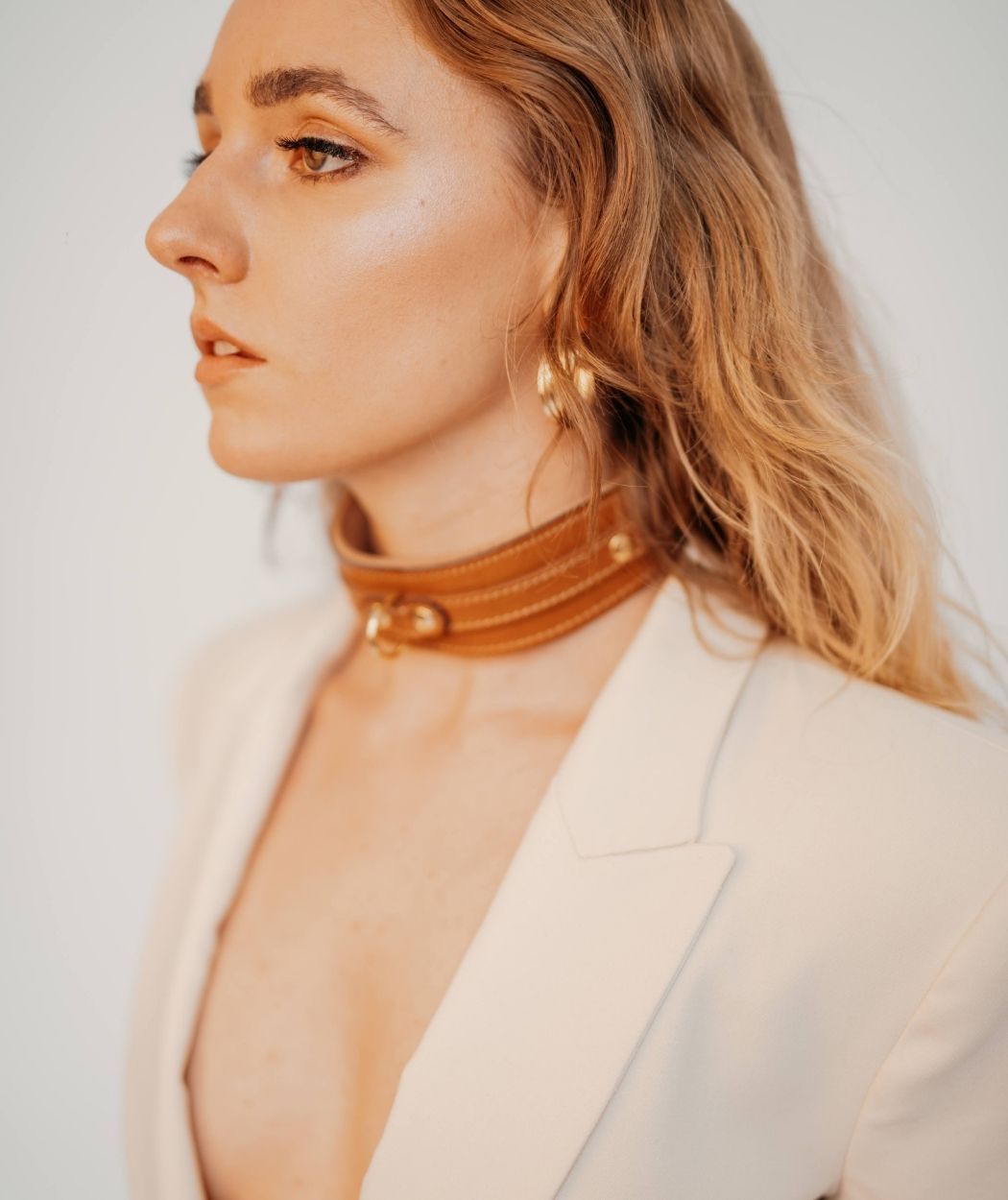 Tan Classic Leather Collar