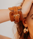 Tan Suede Padded Wrist Restraints