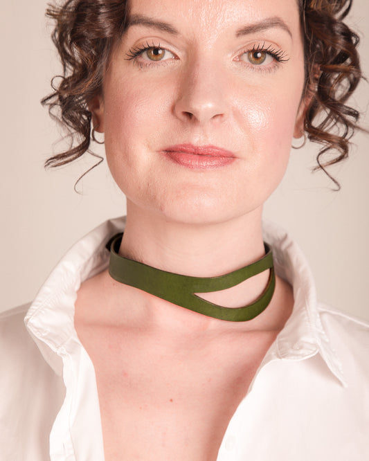 The Crescent Collar Olive