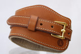 IMPERFECT - Tan Suede Padded Wrist Restraints