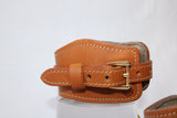 IMPERFECT - Tan Suede Padded Wrist Restraints (2)