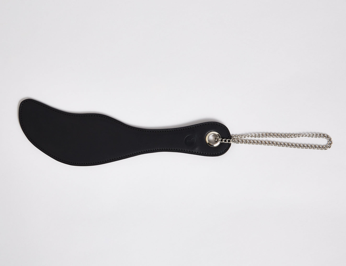 Black Steel Reinforced Leather Paddle